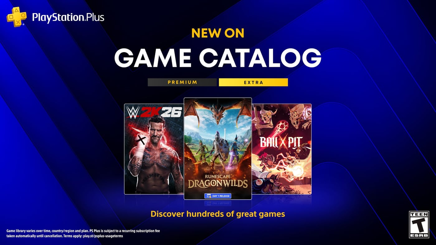 PS Plus септември 2026 каталог с RuneScape Dragonwilds и WWE 2K26